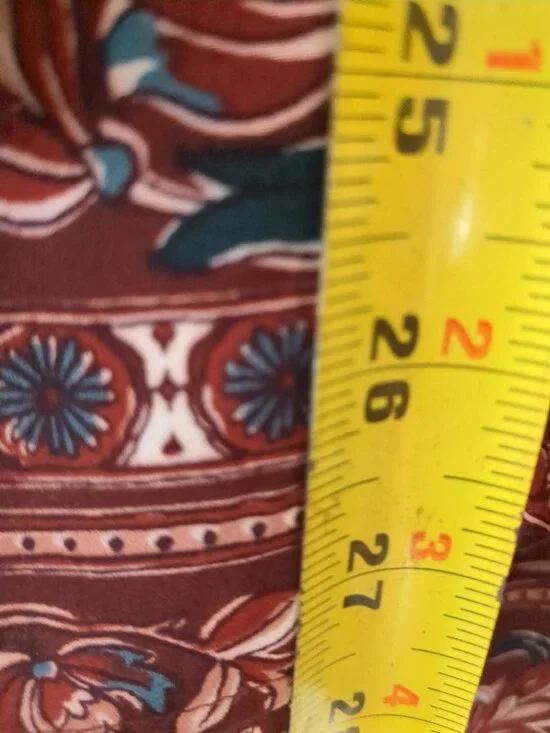 Med DR2 Floral Tunic / Blouse / Top with Button Long or Roll Up Sleeves - Picture 15 of 16